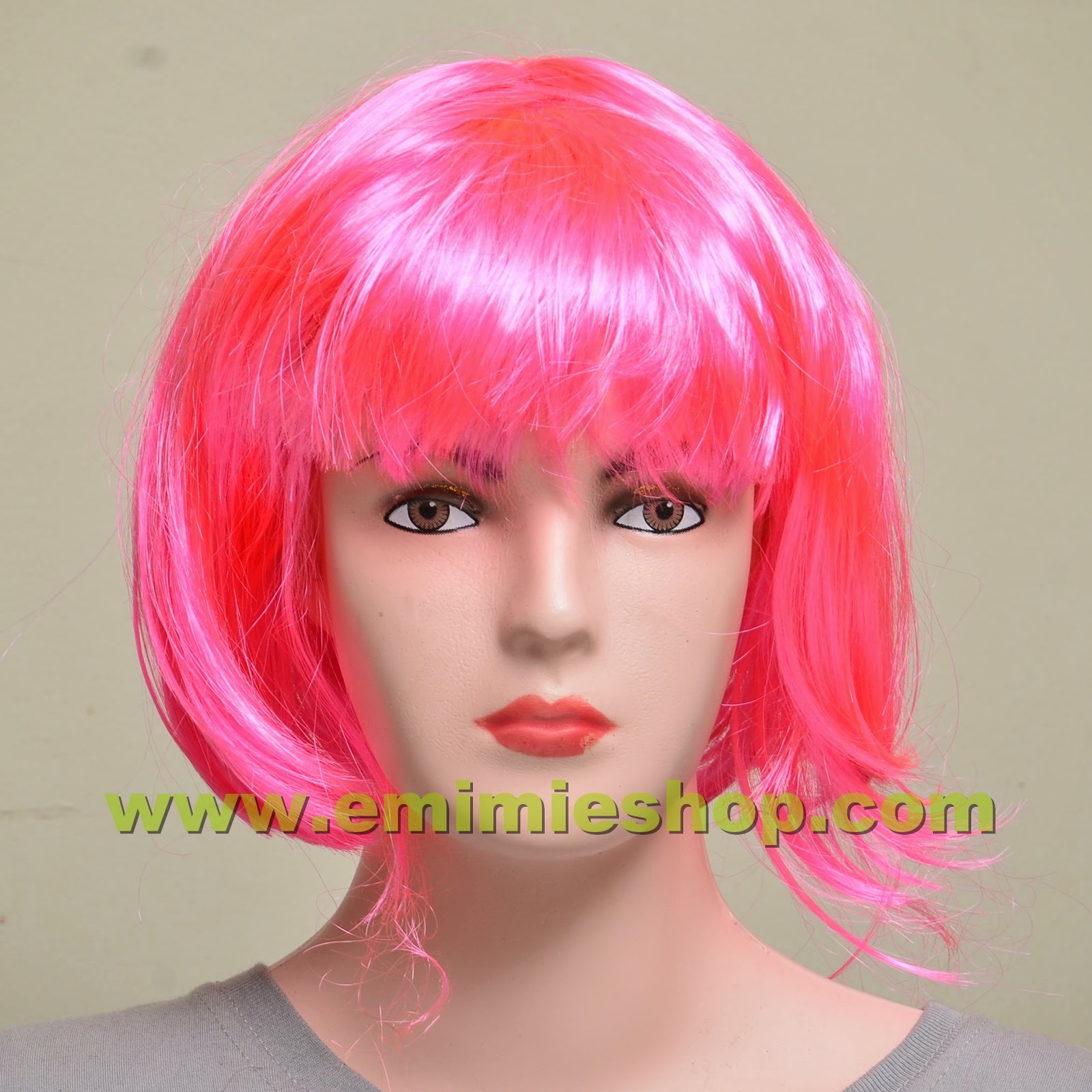 Wig Rambut Lurus Bob Warna