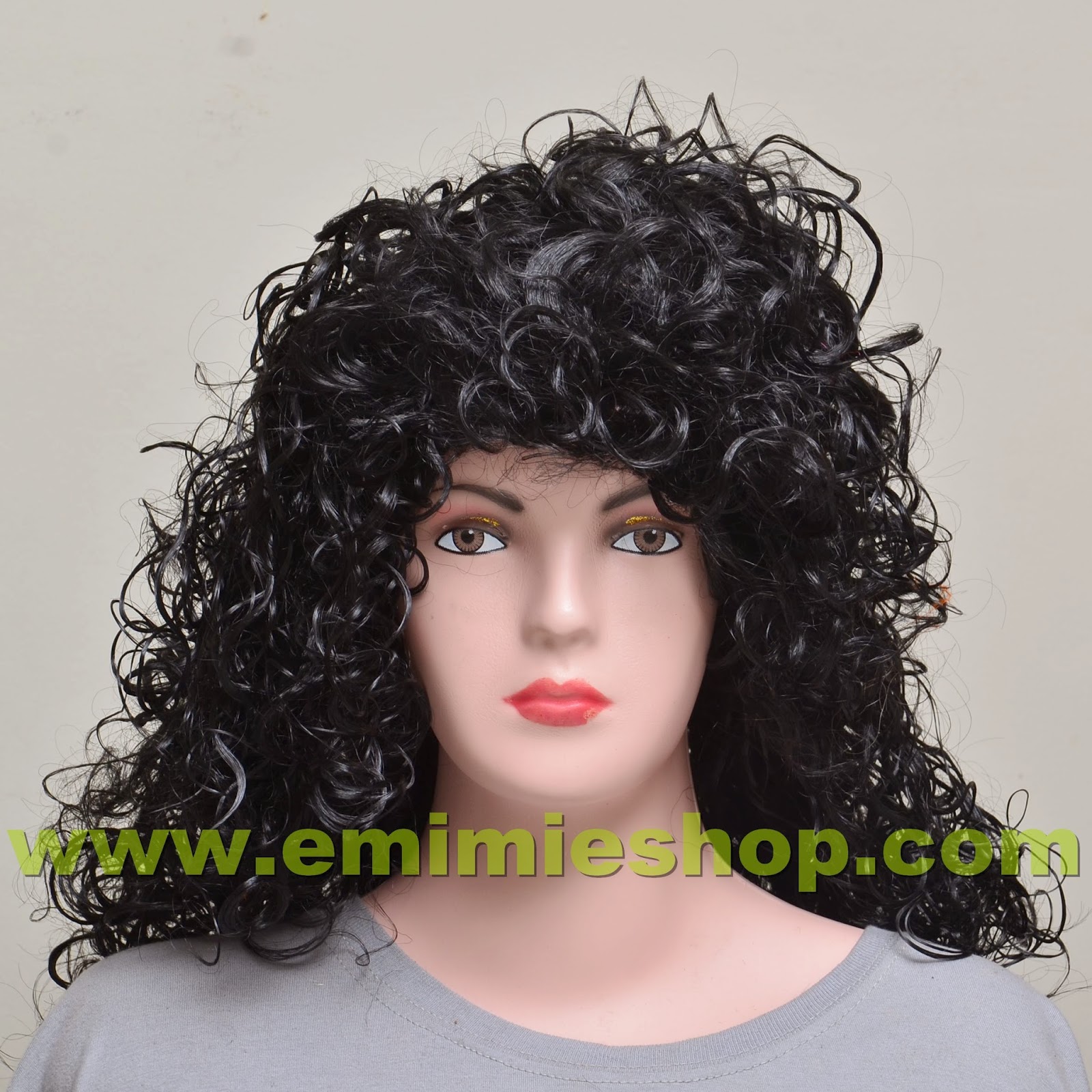 Wig Keriting Hitam