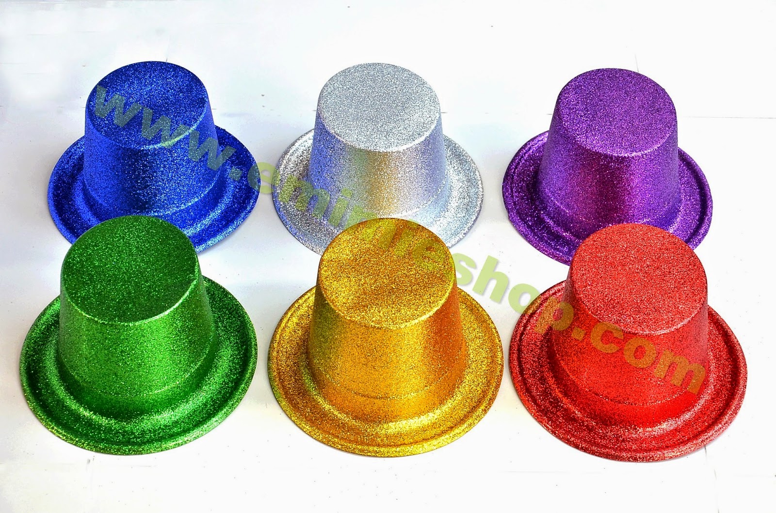 Topi Glitter Warna Warni