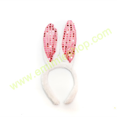 Bando Kelinci Glitter Aksesoris PhotoBooth 